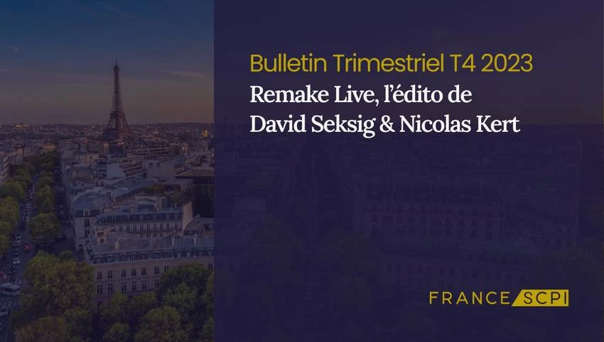 Une année 2023 exceptionnelle pour la SCPI Remake Live