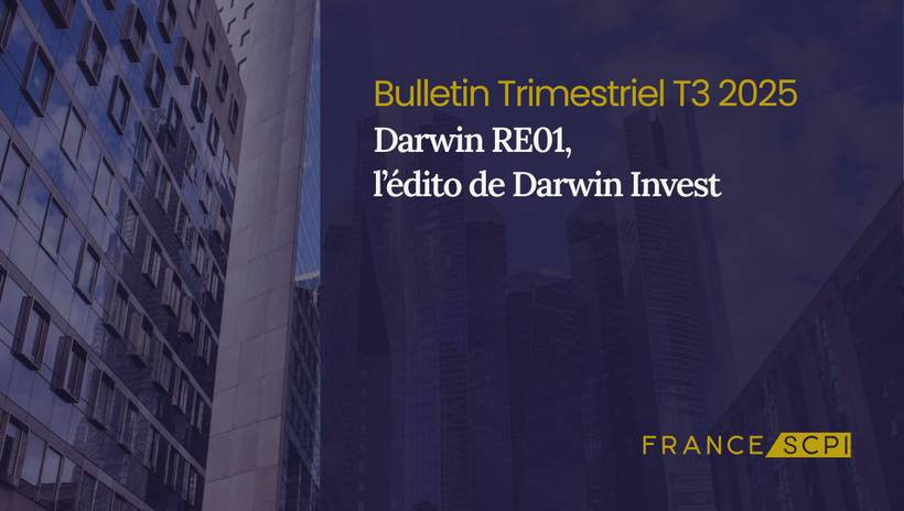 La SCPI Darwin RE01 poursuit son développement