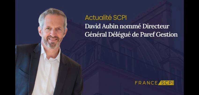 David Aubin nommé Directeur Général Délégué de Paref Gestion