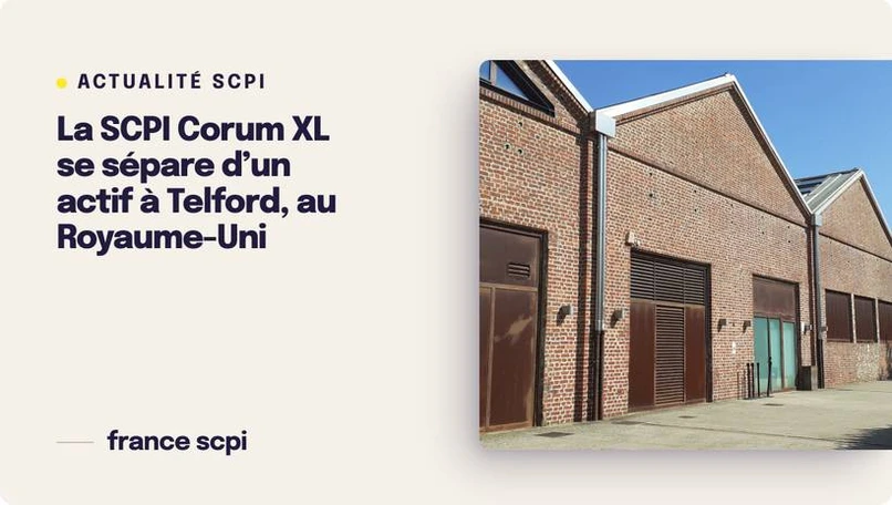 La SCPI Corum XL se sépare d’un actif à Telford, au Royaume-Uni