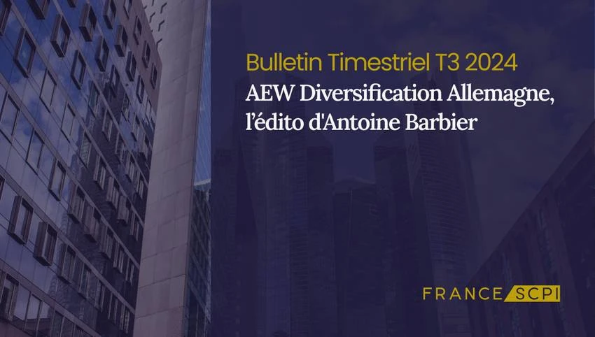 La SCPI AEW Diversification Allemagne élargit son portefeuille