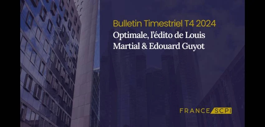Une collecte en hausse pour la SCPI Optimale