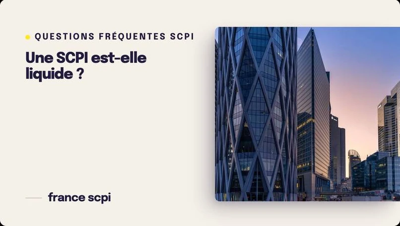 Une SCPI est-elle liquide ?