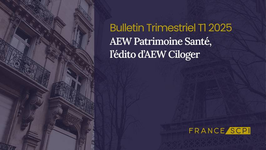 Maintien du prix de part pour la SCPI AEW Patrimoine Santé