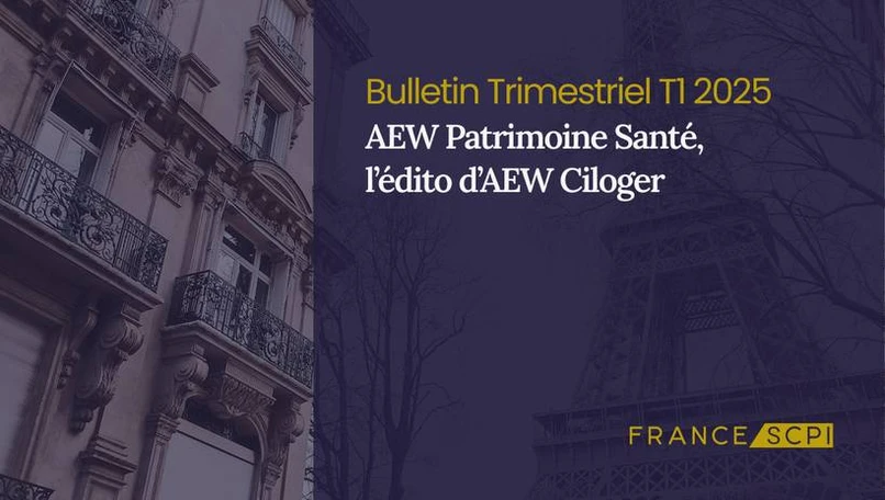 Maintien du prix de part pour la SCPI AEW Patrimoine Santé