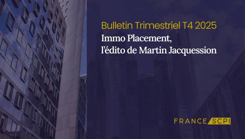 Une progression maîtrisée pour la SCPI Immo Placement