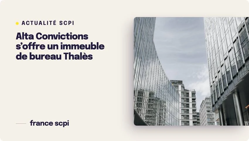 Alta Convictions s’offre un immeuble de bureau Thalès près de Toulouse
