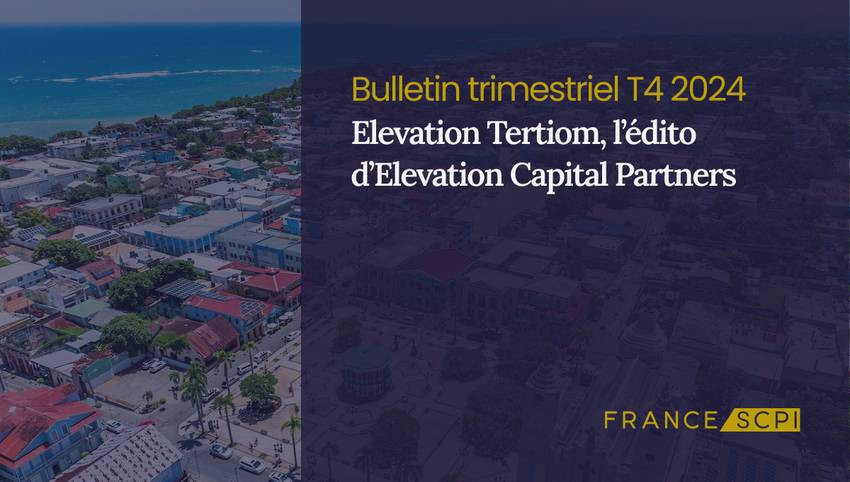 Premiers investissements pour Elevation Tertiom au 4T 2024