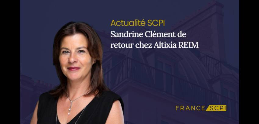 Sandrine Clément est de retour chez Altixia REIM