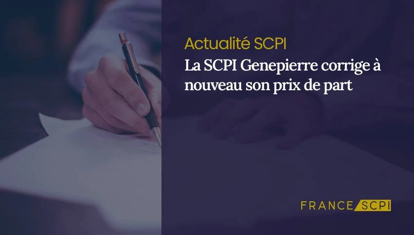 La SCPI Génépierre baisse à nouveau son prix de part