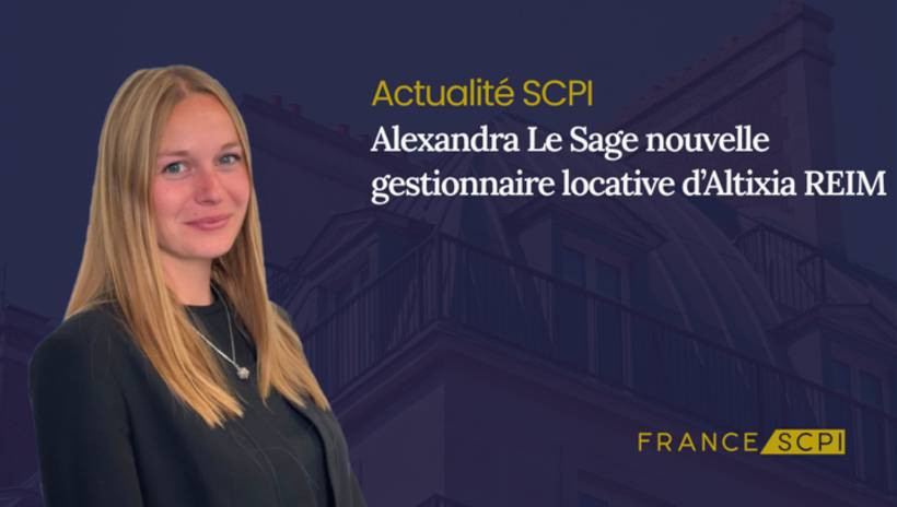 Alexandra Le Sage assure la gestion locative d’Altixia REIM