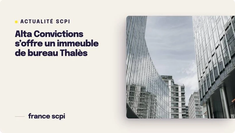 Alta Convictions s’offre un immeuble de bureau Thalès près de Toulouse