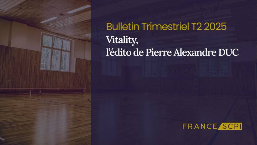 La SCPI Vitality poursuit la construction de son portefeuille