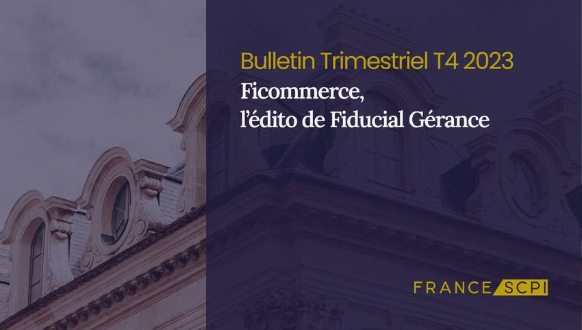 La SCPI Ficommerce a ajusté son prix de part en 2023