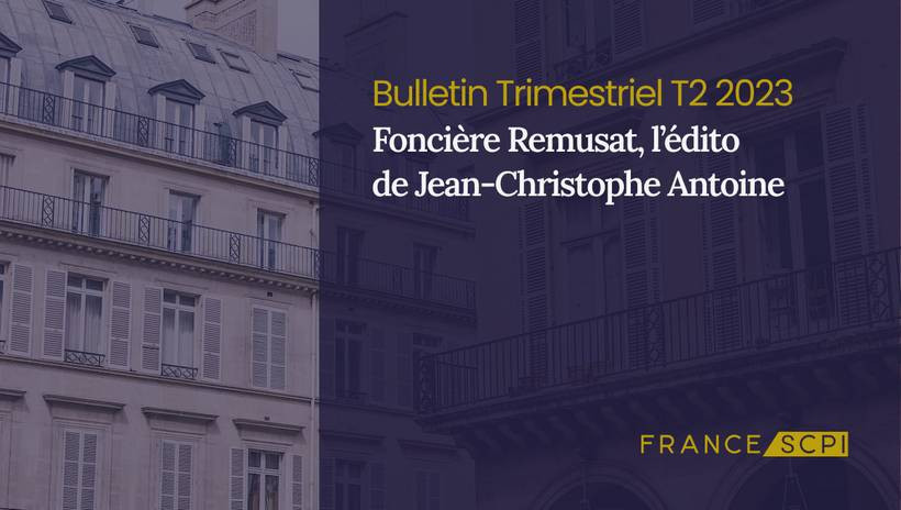 SCPI Foncière Remusat : performante depuis son lancement