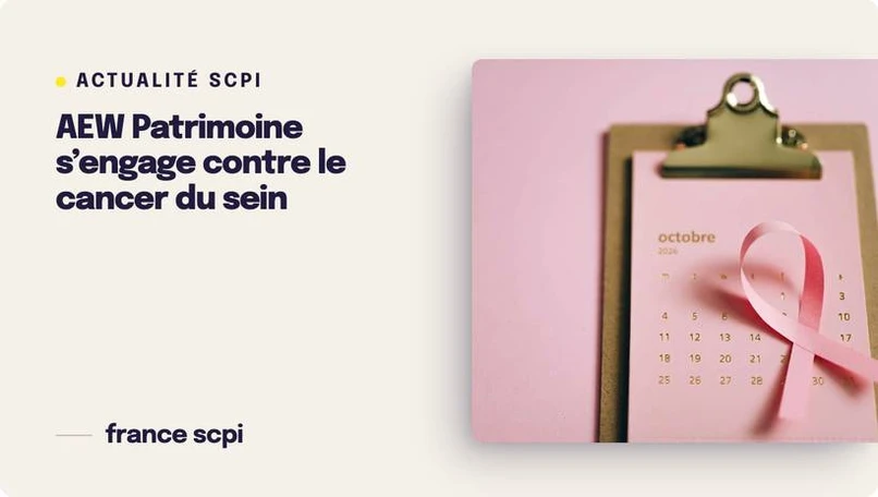 La SCPI AEW Patrimoine Santé s’engage contre le cancer du sein