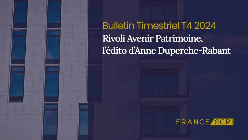 Un TOF en baisse pour la SCPI Rivoli Avenir Patrimoine