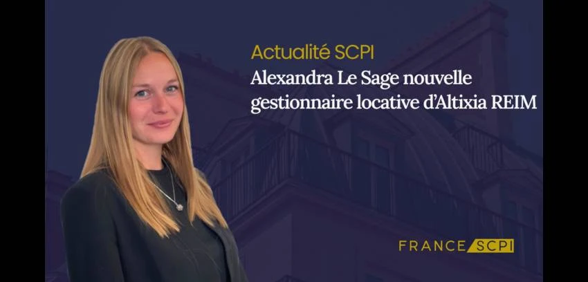 Alexandra Le Sage assure la gestion locative d’Altixia REIM
