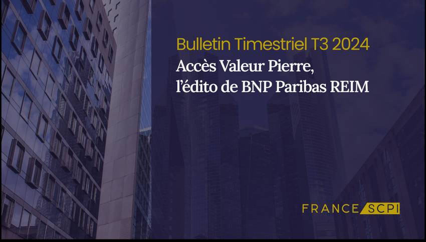 Ajustement du prix de part à la baisse pour Accès Valeur Pierre